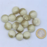 Galalith Offwhite Marble Shank Button #KGQ4000 - ACCESSOIRES LEDUC BV